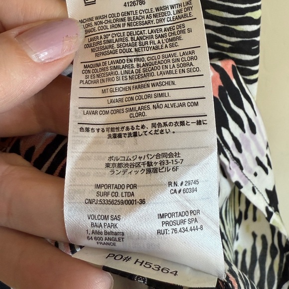 Volcom Spaghetti Strap Racerback Mini Dress Black Beach Surf Small - Picture 4 of 7